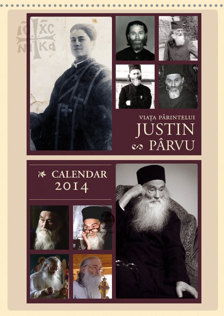 Coperta calendar_Parintele Justin_2014