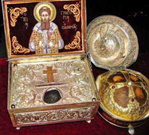 Sfantul-Grigorie-Palama-viata alcatita de maicile de la Manastirea Petru Voda-moaste