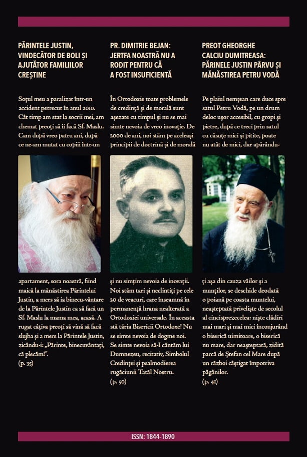 Revista Ortodoxă ATITUDINI Nr. 53 dedicată Părintelui Dimitrie Bejan